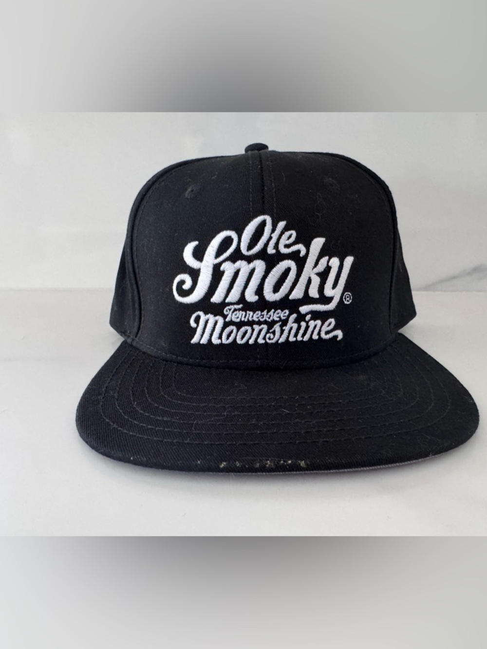 Tennessee Moonshine Black Snapback Hat